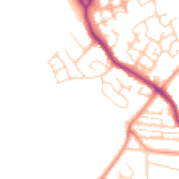 Daytime road noise heatmap for PO21 5GJ