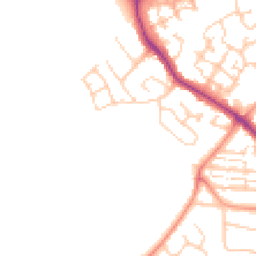 Daytime road noise heatmap for PO21 5GL