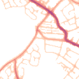 Daytime road noise heatmap for PO21 5HL