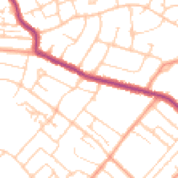 Daytime road noise heatmap for PO21 5LB