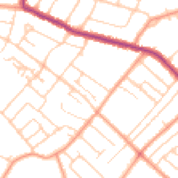 Daytime road noise heatmap for PO21 5NJ