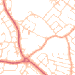 Daytime road noise heatmap for PO21 5NW