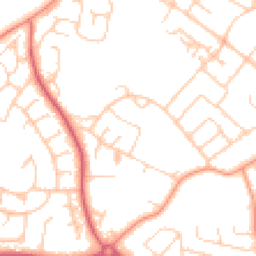 Daytime road noise heatmap for PO21 5PD