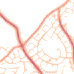 Daytime road noise heatmap for PO21 5QE