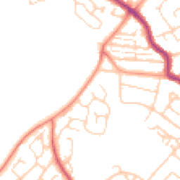 Daytime road noise heatmap for PO21 5TA