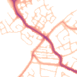 Daytime road noise heatmap for PO21 5UJ