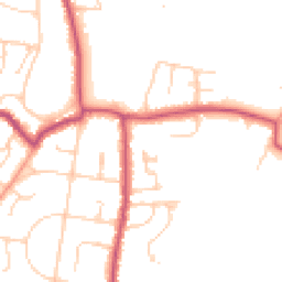 Daytime road noise heatmap for PO33 1AA