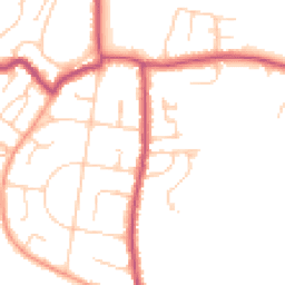Daytime road noise heatmap for PO33 1AE