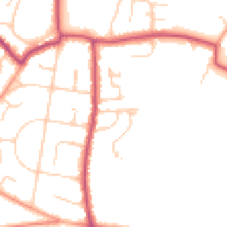 Daytime road noise heatmap for PO33 1AH