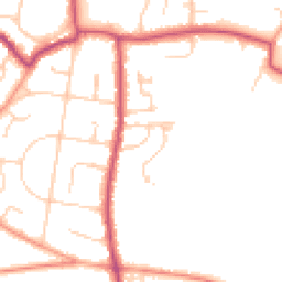 Daytime road noise heatmap for PO33 1AL