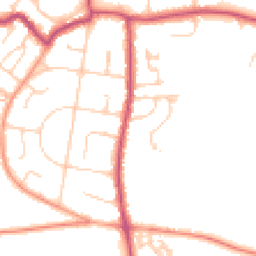 Daytime road noise heatmap for PO33 1AN