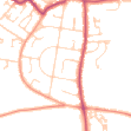 Daytime road noise heatmap for PO33 1AP