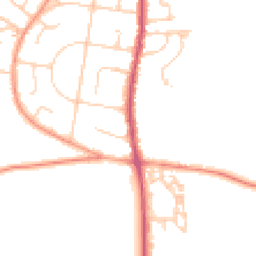 Daytime road noise heatmap for PO33 1AR
