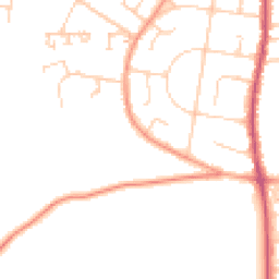 Daytime road noise heatmap for PO33 1BA