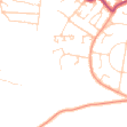 Daytime road noise heatmap for PO33 1BG