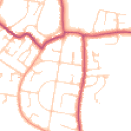 Daytime road noise heatmap for PO33 1BN
