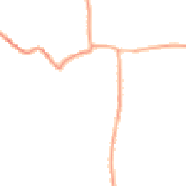 Night-time road noise heatmap for PO33 1BN