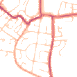Daytime road noise heatmap for PO33 1BT