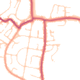 Daytime road noise heatmap for PO33 1BW