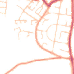 Daytime road noise heatmap for PO33 1DB