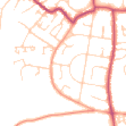 Daytime road noise heatmap for PO33 1DF