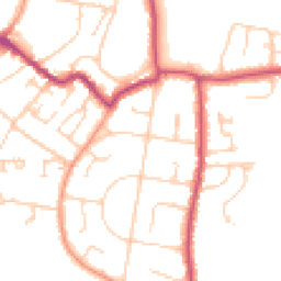 Daytime road noise heatmap for PO33 1DL