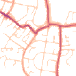 Daytime road noise heatmap for PO33 1DN