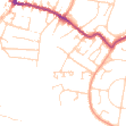 Daytime road noise heatmap for PO33 1EH