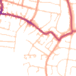 Daytime road noise heatmap for PO33 1EL