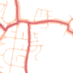 Daytime road noise heatmap for PO33 1FE