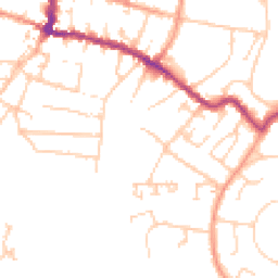 Daytime road noise heatmap for PO33 1FP