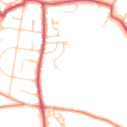 Daytime road noise heatmap for PO33 1GH