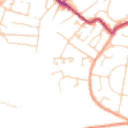 Daytime road noise heatmap for PO33 1HY