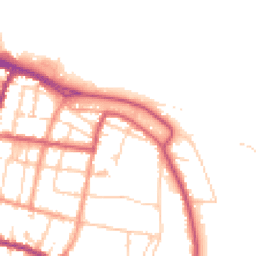 Daytime road noise heatmap for PO33 1JL