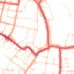Daytime road noise heatmap for PO33 1LN