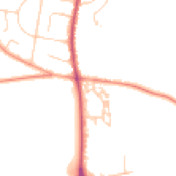 Daytime road noise heatmap for PO33 1QN