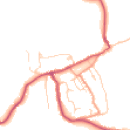 Daytime road noise heatmap for PO33 1SX