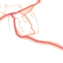 Daytime road noise heatmap for PO33 1TQ