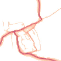 Daytime road noise heatmap for PO33 1TS