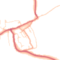 Daytime road noise heatmap for PO33 1TY