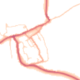 Daytime road noise heatmap for PO33 1TZ