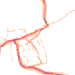 Daytime road noise heatmap for PO33 1UB