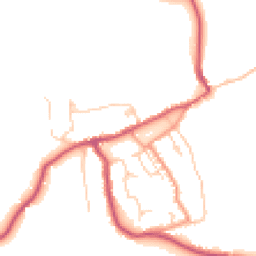 Daytime road noise heatmap for PO33 1UJ