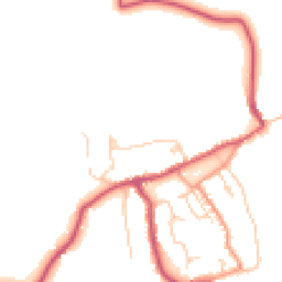 Daytime road noise heatmap for PO33 1UU