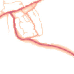 Daytime road noise heatmap for PO33 1XJ