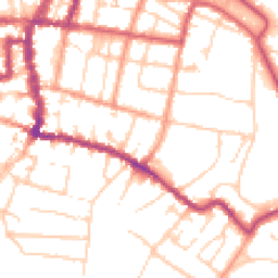 Daytime road noise heatmap for PO33 2BH