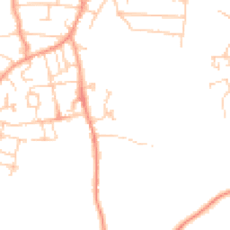 Daytime road noise heatmap for PO33 2DQ
