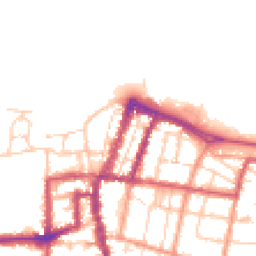 Daytime road noise heatmap for PO33 2DU