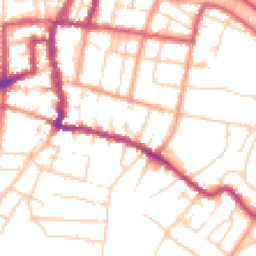 Daytime road noise heatmap for PO33 2DX