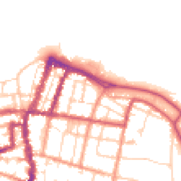 Daytime road noise heatmap for PO33 2EE
